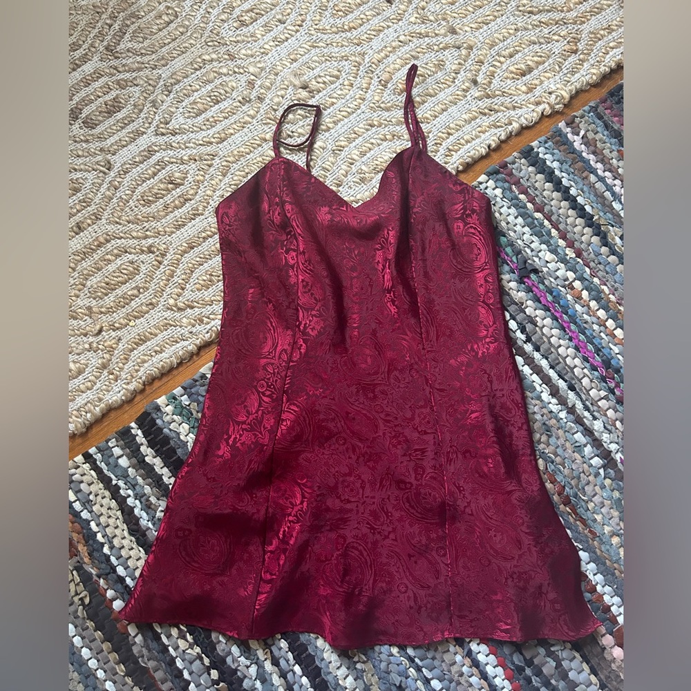 Victoria’s Secret vintage red slip dress